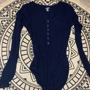 Navy bodysuit